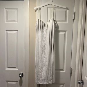 NWT Fashion Nova off white black striped dress